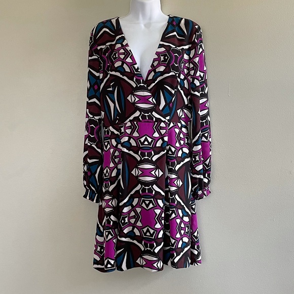 1. State Dresses & Skirts - 1. State Geometric Long Sleeve Mini Dress NWT